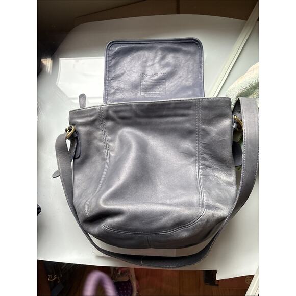 Vintage Coach Monterey Hobo Leather Bag Blue - Picture 15 of 16